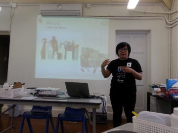 Staff from WWF HK’s education division introduced the background of the Conservation Studies Centre